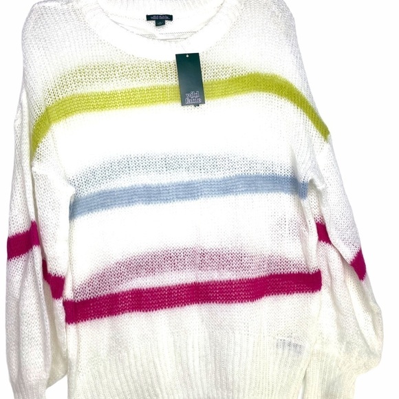 NWT Wild Fable lightweight knit w/ bishop sleeve - Picture 4 of 10